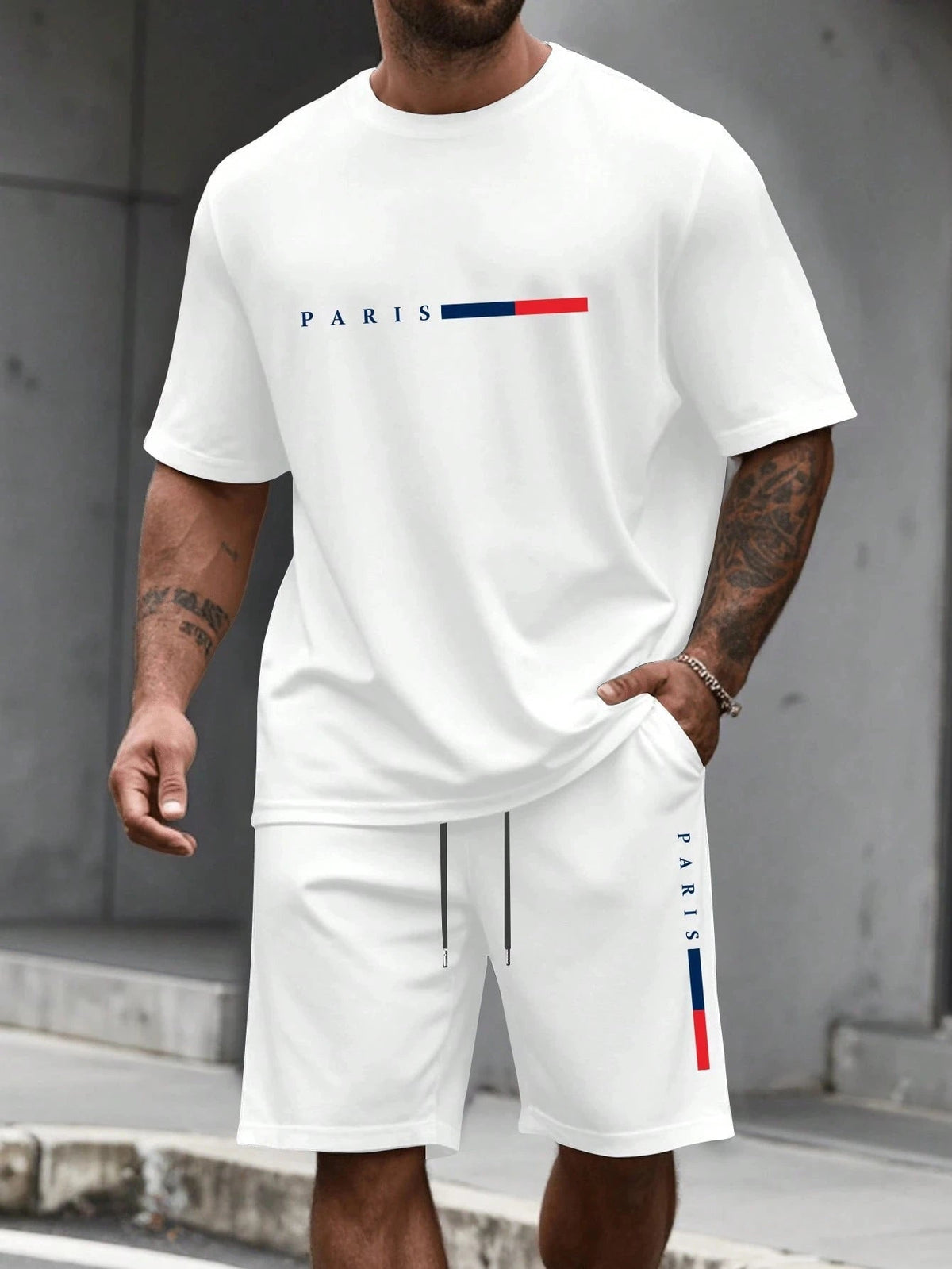 Men's Short Sleeve T-Shirt & Shorts Set | Summer Running Tracksuit - ORYMERE