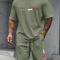Men's Short Sleeve T-Shirt & Shorts Set | Summer Running Tracksuit - ORYMERE