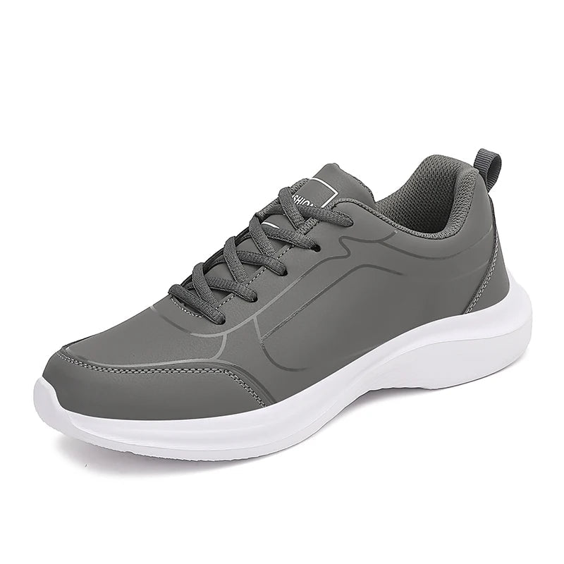 Men’s Waterproof Running Shoes – Lightweight Lace-Up Walking Sneakers with EVA Sole - ORYMERE