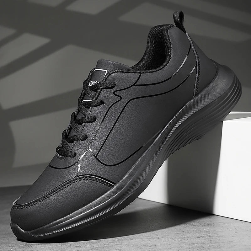 Men’s Waterproof Running Shoes – Lightweight Lace-Up Walking Sneakers with EVA Sole - ORYMERE