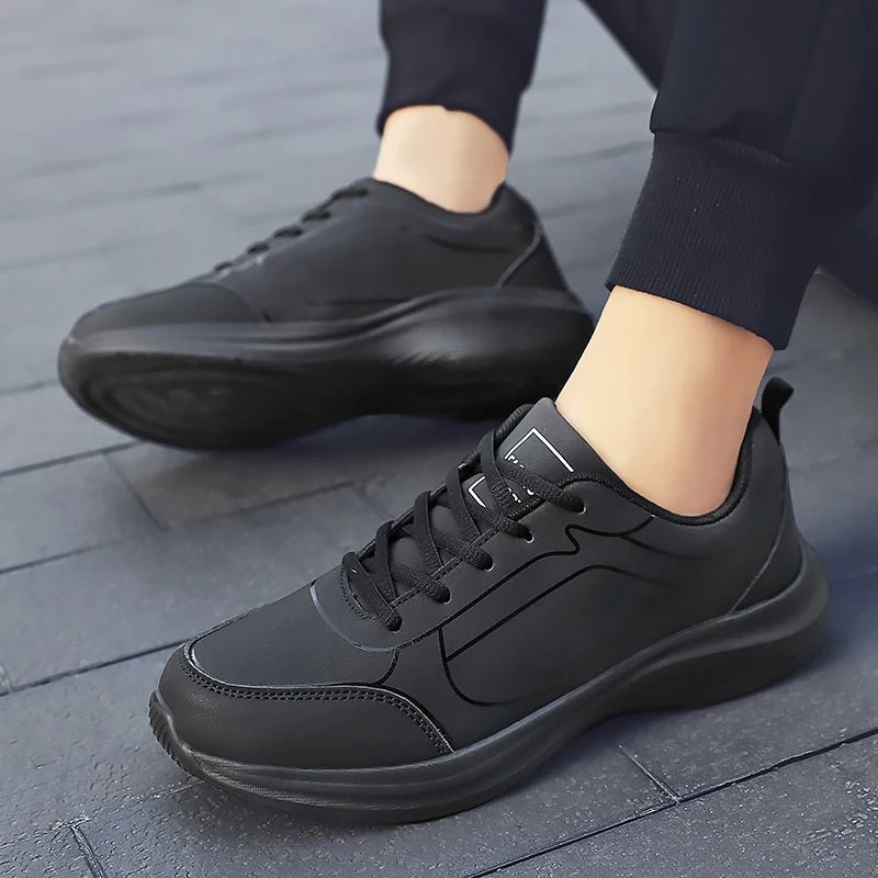 Men’s Waterproof Running Shoes – Lightweight Lace-Up Walking Sneakers with EVA Sole - ORYMERE