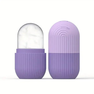 Pink Silicone Ice Roller for Face & Eyes – Reusable Cooling Facial Massager for Skincare - ORYMERE