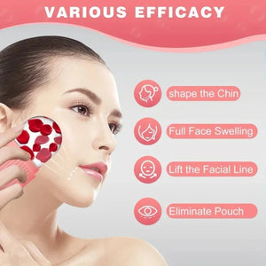 Pink Silicone Ice Roller for Face & Eyes – Reusable Cooling Facial Massager for Skincare - ORYMERE