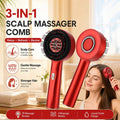 Red Light Scalp Massage Comb – Electric Kneading Hair Brush with 6ML Oil Applicator - ORYMERE