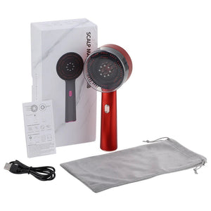 Red Light Scalp Massage Comb – Electric Kneading Hair Brush with 6ML Oil Applicator - ORYMERE