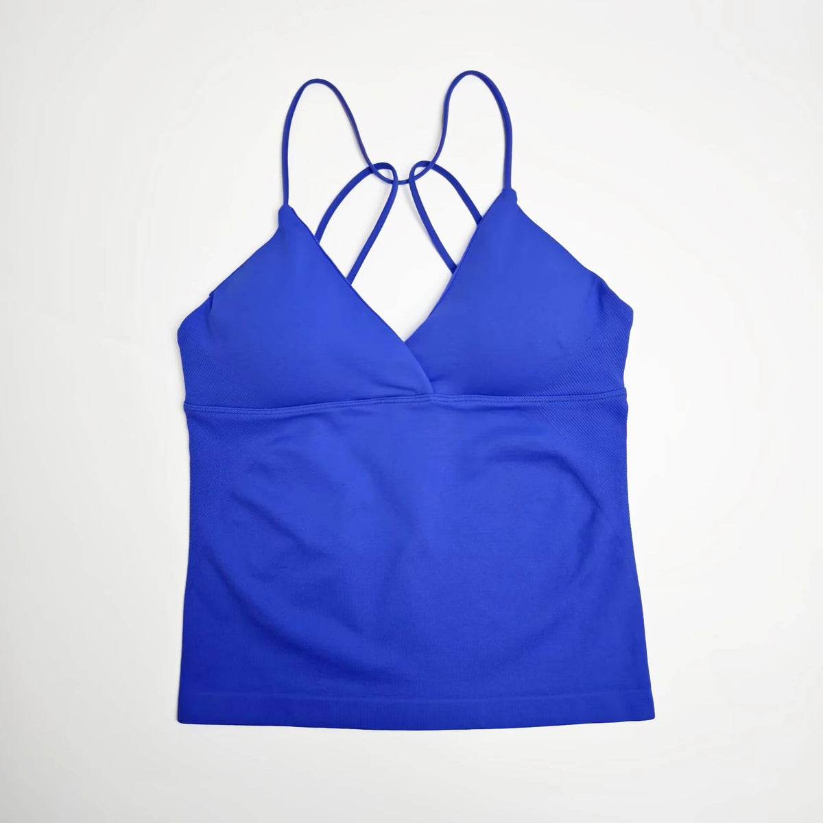 Seamless Twist Front Longline Yoga Top | Women's Gym Workout Vest - ORYMERE