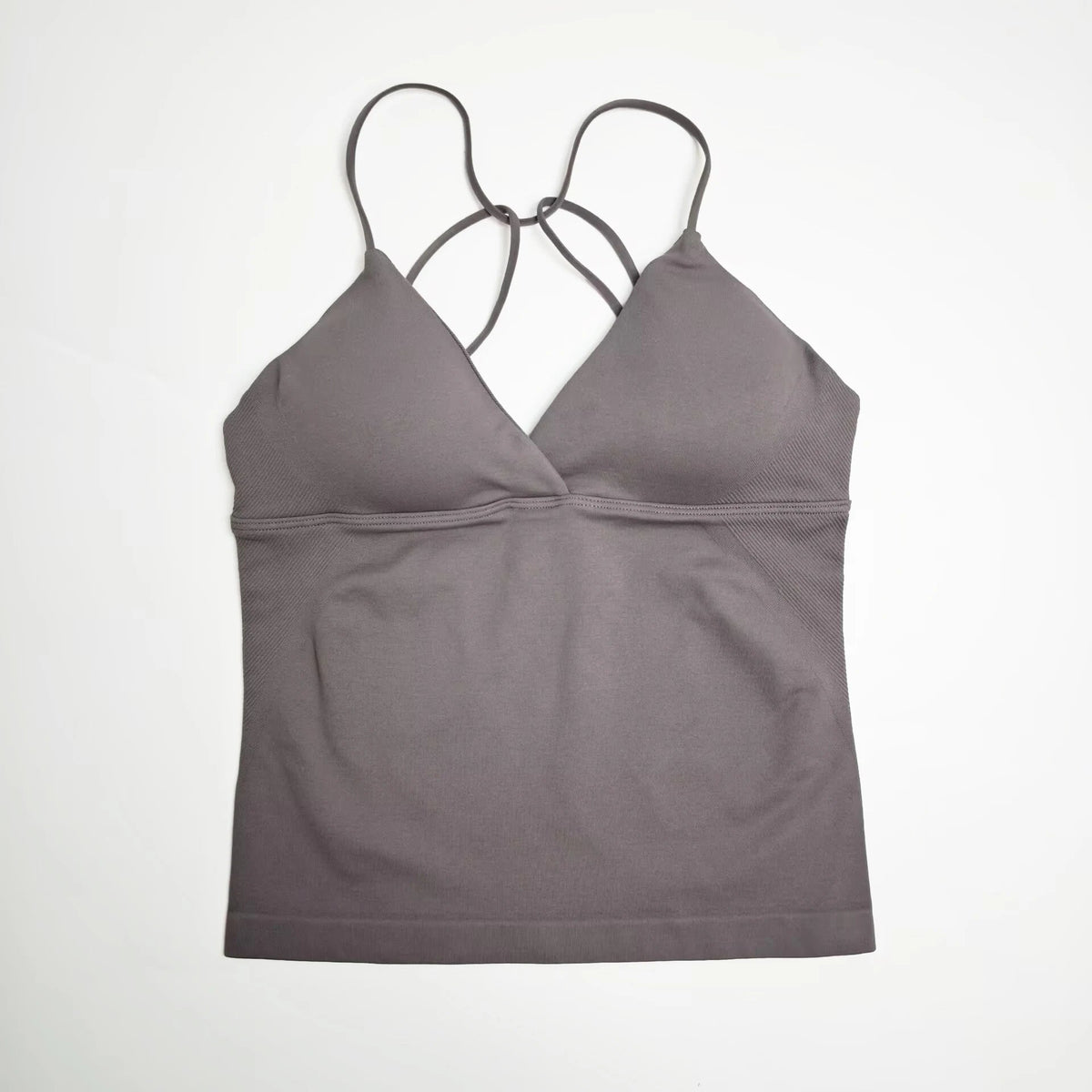 Seamless Twist Front Longline Yoga Top | Women's Gym Workout Vest - ORYMERE