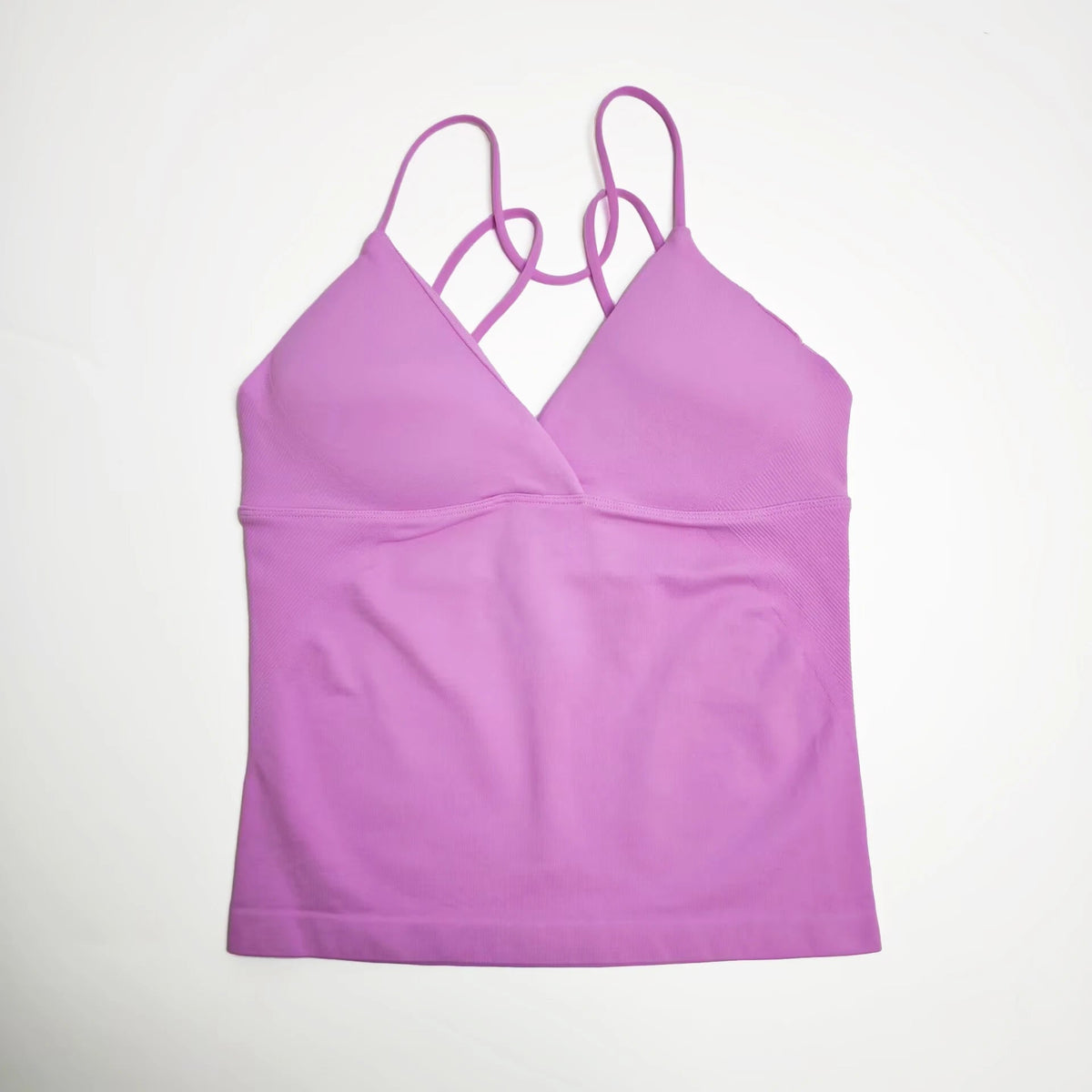 Seamless Twist Front Longline Yoga Top | Women's Gym Workout Vest - ORYMERE