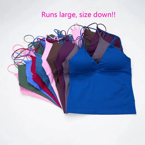 Seamless Twist Front Longline Yoga Top | Women's Gym Workout Vest - ORYMERE