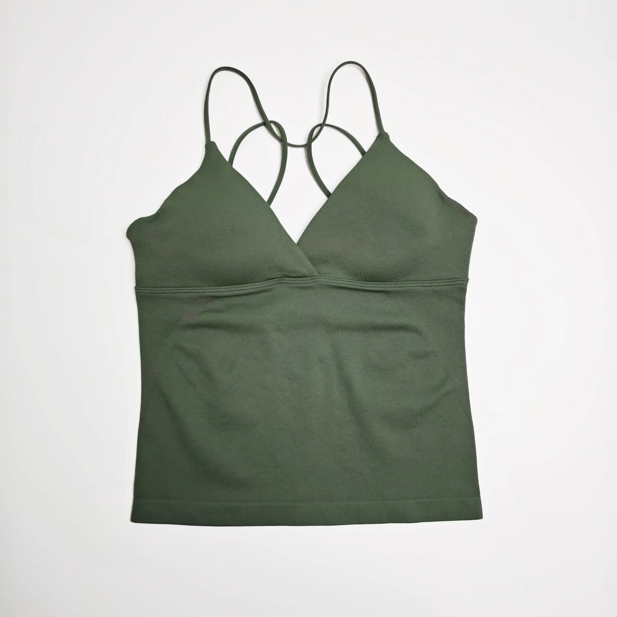 Seamless Twist Front Longline Yoga Top | Women's Gym Workout Vest - ORYMERE