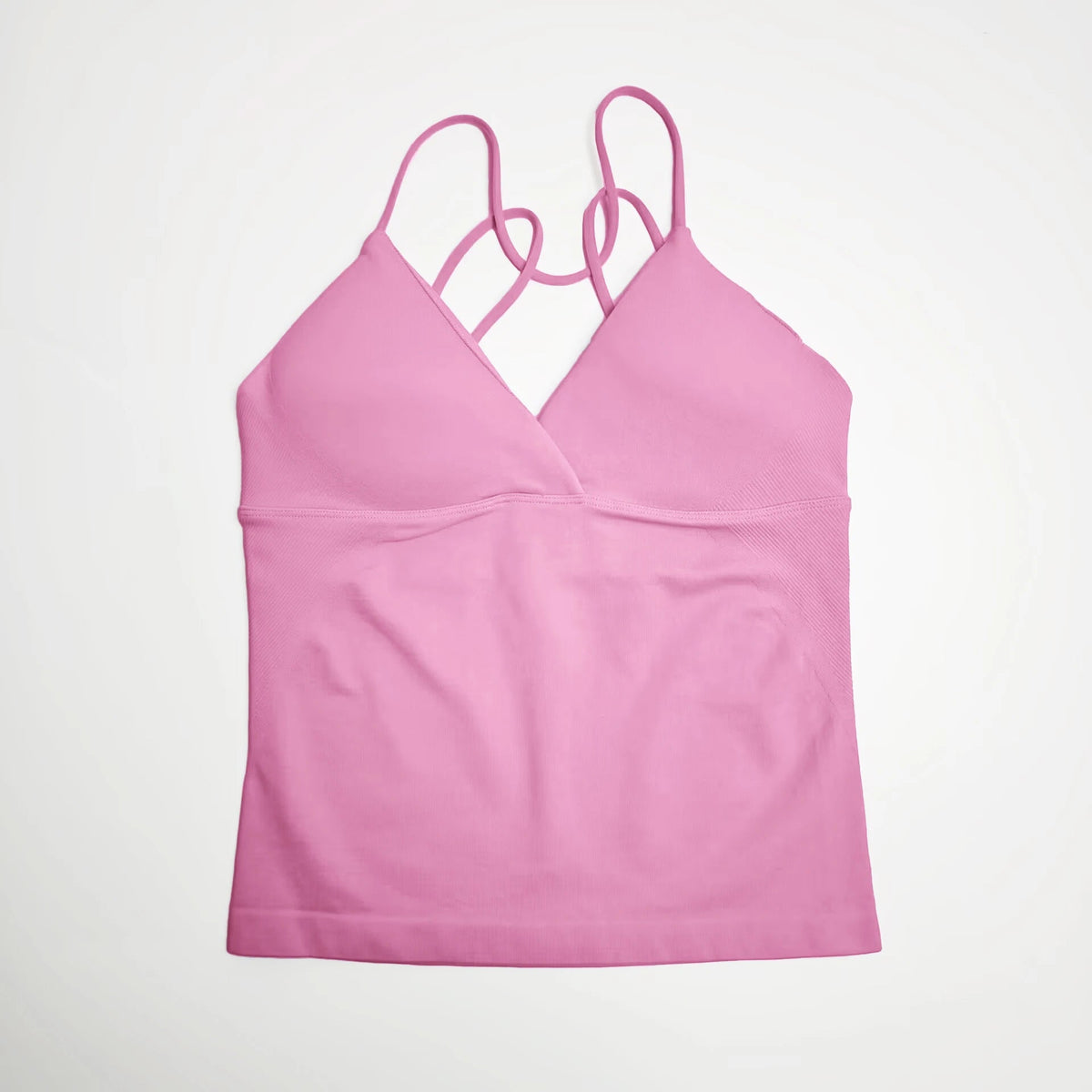 Seamless Twist Front Longline Yoga Top | Women's Gym Workout Vest - ORYMERE