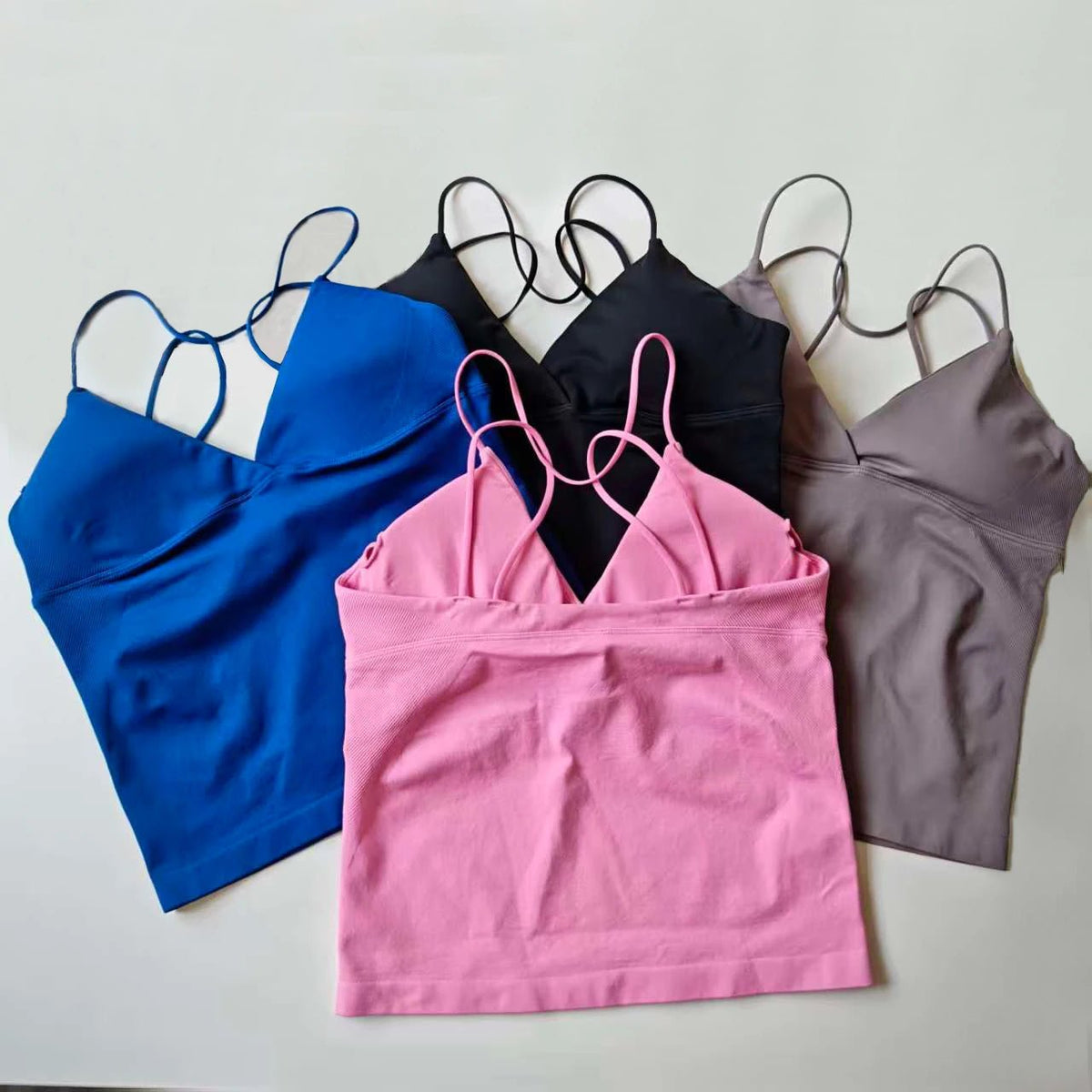 Seamless Twist Front Longline Yoga Top | Women's Gym Workout Vest - ORYMERE