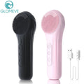 Sonic Facial Cleansing Brush – Waterproof Rechargeable Silicone Face Scrubber with Heat & 6 Speeds - ORYMERE