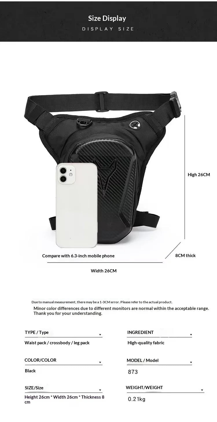 Waterproof Motorcycle Leg Bag & Thigh Waist Pack | Biker Gear - ORYMERE