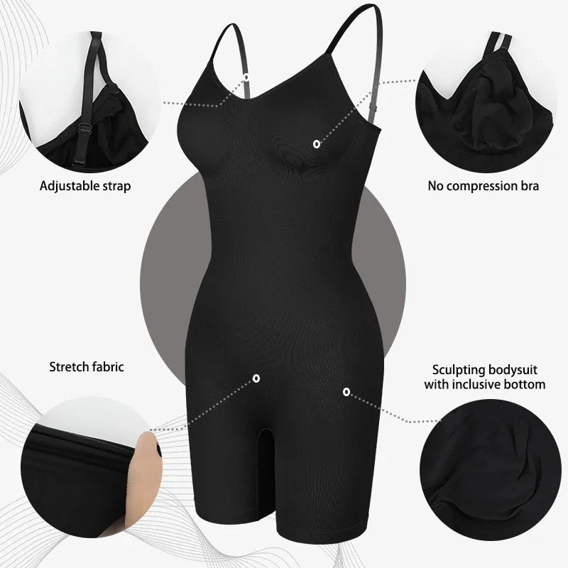 Women's Bodysuit Shapewear Tank Top | Firm Tummy Control Body Shaper - ORYMERE
