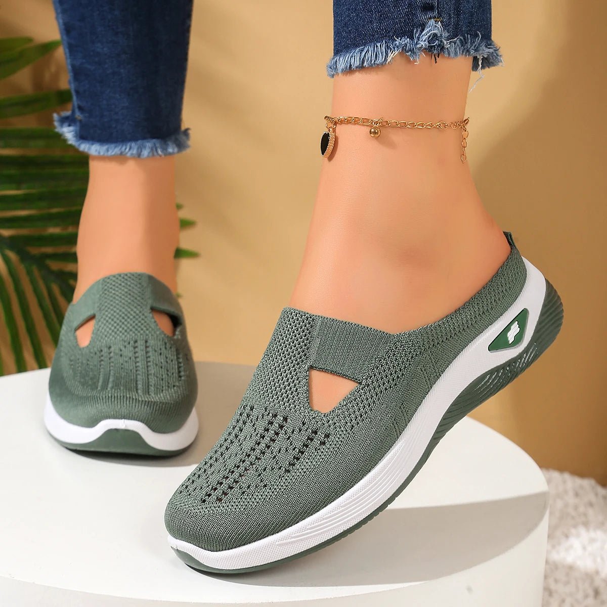 Women’s Canvas Summer Slippers – Breathable Slip-On Indoor Outdoor Casual Shoes - ORYMERE