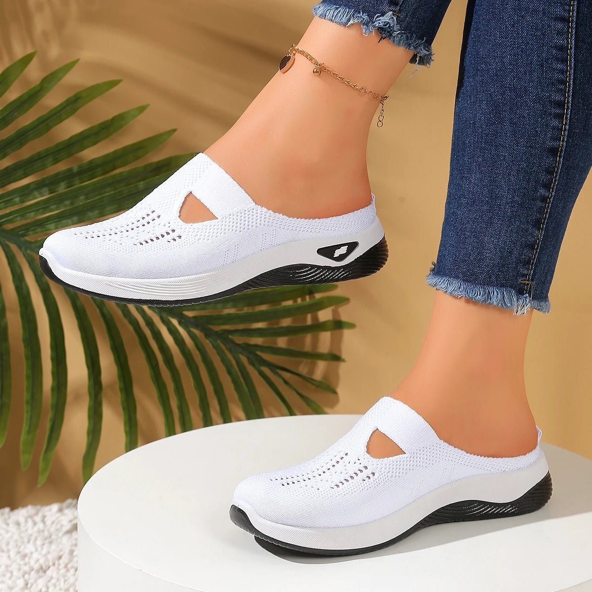 Women’s Canvas Summer Slippers – Breathable Slip-On Indoor Outdoor Casual Shoes - ORYMERE
