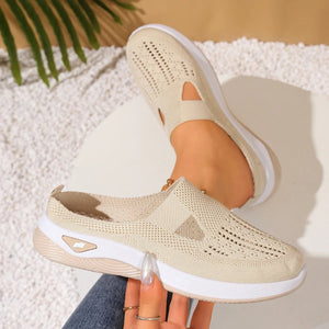 Women’s Canvas Summer Slippers – Breathable Slip-On Indoor Outdoor Casual Shoes - ORYMERE
