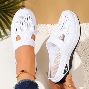 Women’s Canvas Summer Slippers – Breathable Slip-On Indoor Outdoor Casual Shoes - ORYMERE