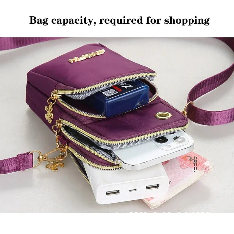 Women's Crossbody Mobile Phone Bag | 3-Layer Wallet & Neck Pouch - ORYMERE