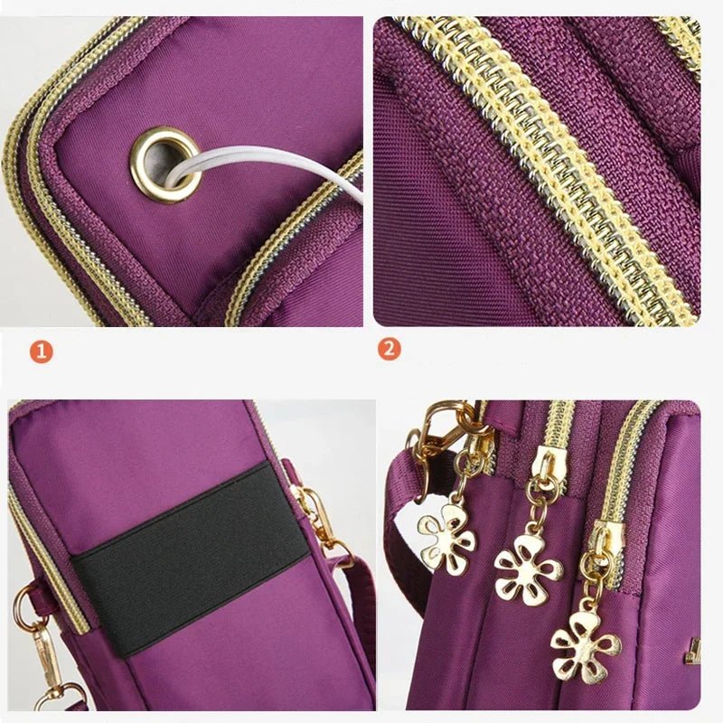 Women's Crossbody Mobile Phone Bag | 3-Layer Wallet & Neck Pouch - ORYMERE