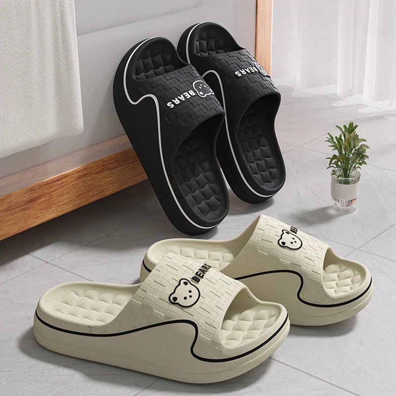 Women’s Cute EVA Home Slippers – Cartoon Non-Slip Bathroom & Beach Sandals - ORYMERE