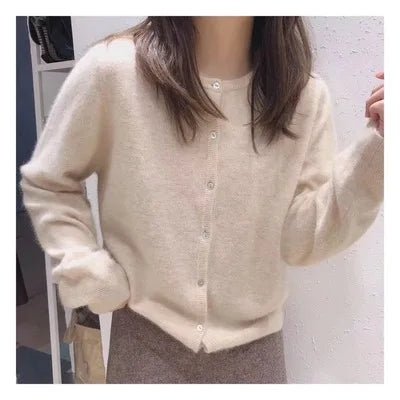 Women’s Knit Cardigan Sweater – Single Breasted Long Sleeve Lightweight Fall Winter Layer - ORYMERE