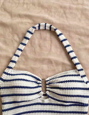 Women's Knit Halter Top & Shorts Two-Piece Outfit | Summer Beach Tracksuit - ORYMERE