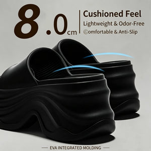 Women’s Platform EVA Slides – Thick Sole High Heel Summer Slippers with Anti-Slip Design - ORYMERE