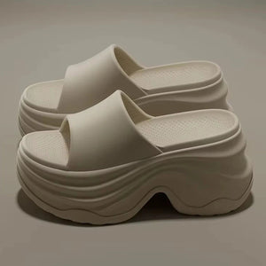 Women’s Platform EVA Slides – Thick Sole High Heel Summer Slippers with Anti-Slip Design - ORYMERE